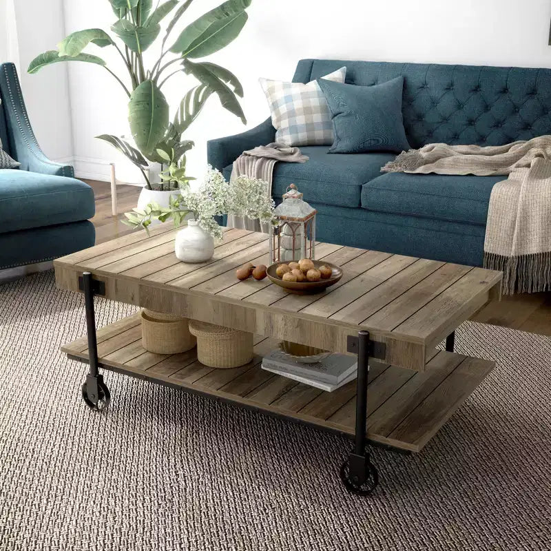 Table Basse 1 Étagère Huntingdale Industrial - miBasics