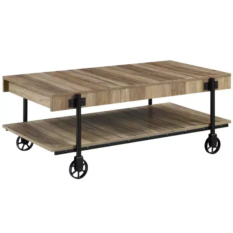 Huntingdale Industrial 1 Shelf Coffee Table - miBasics