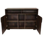 Buffet de rangement Anthony d'intérieur Sunnydaze avec étagères – 48,5 po