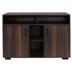 Buffet de rangement Anthony d'intérieur Sunnydaze avec étagères – 48,5 po