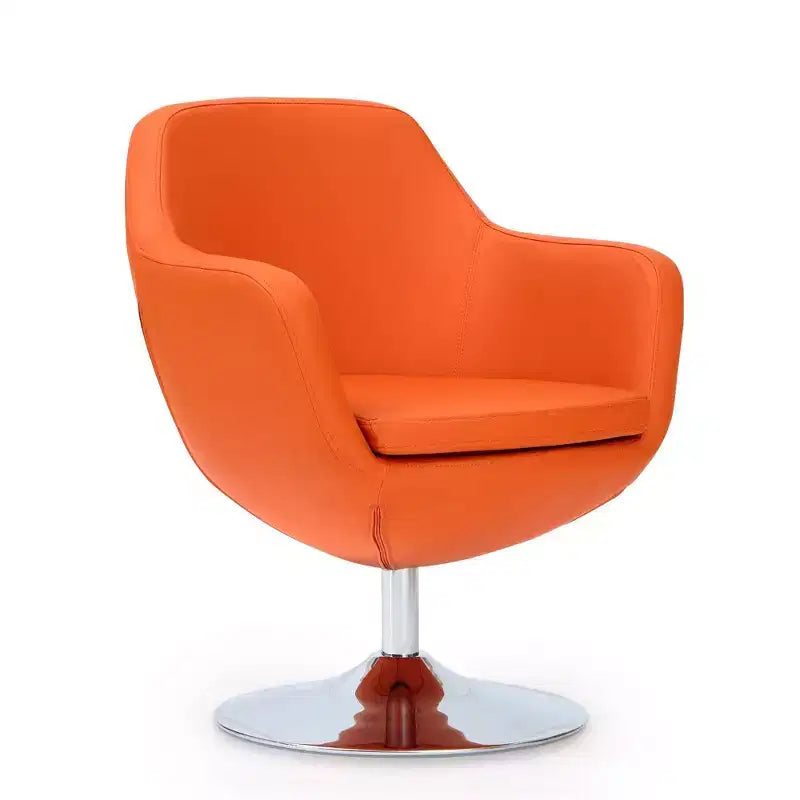 Lot de 2 chaises d'appoint pivotantes en similicuir Caisson - Manhattan Comfort