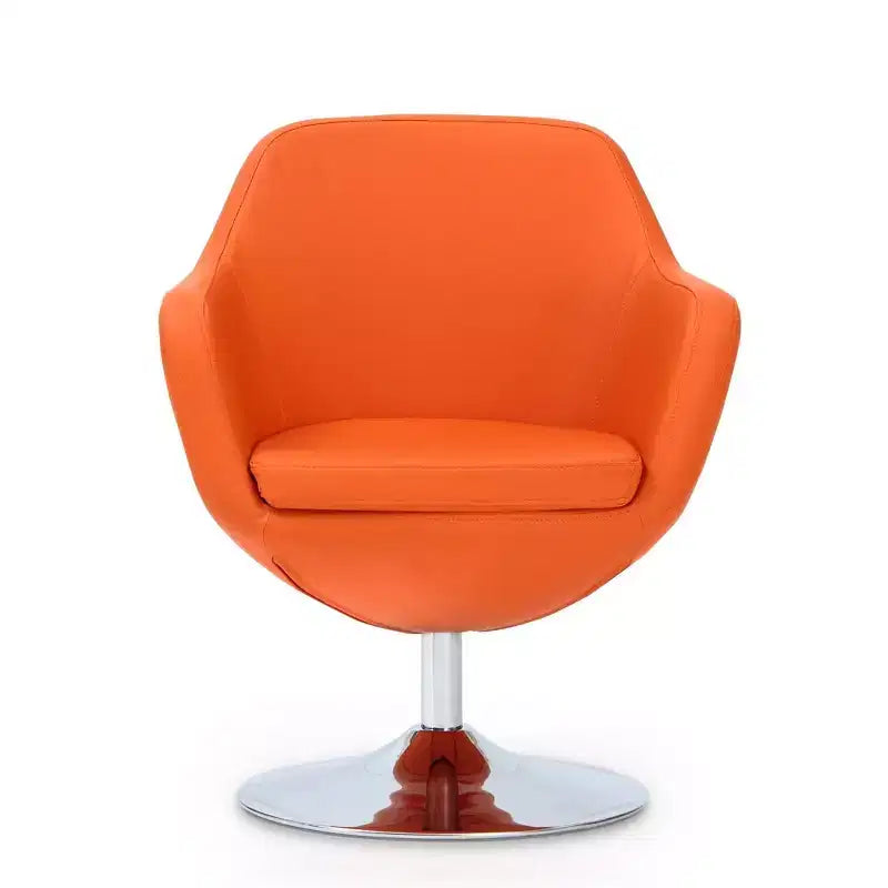 Lot de 2 chaises d'appoint pivotantes en similicuir Caisson - Manhattan Comfort