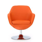Lot de 2 chaises d'appoint pivotantes en similicuir Caisson - Manhattan Comfort
