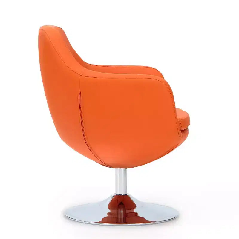Lot de 2 chaises d'appoint pivotantes en similicuir Caisson - Manhattan Comfort
