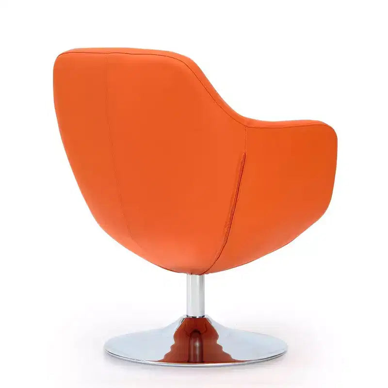 Lot de 2 chaises d'appoint pivotantes en similicuir Caisson - Manhattan Comfort