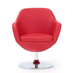 Lot de 2 chaises d'appoint pivotantes en similicuir Caisson - Manhattan Comfort