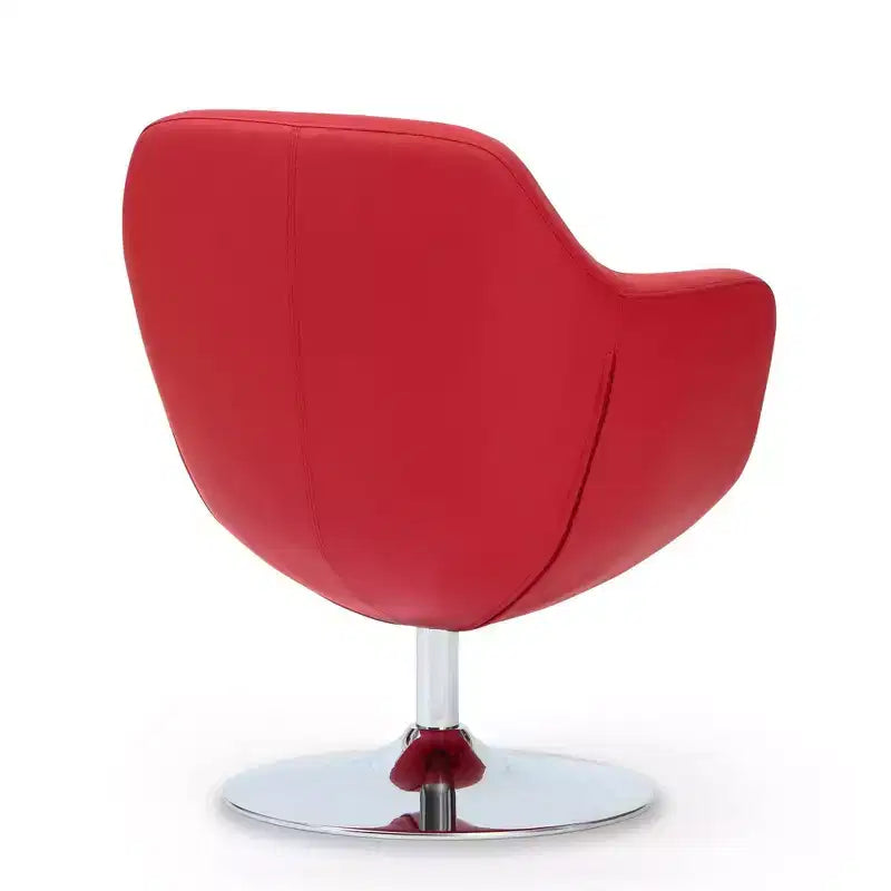 Lot de 2 chaises d'appoint pivotantes en similicuir Caisson - Manhattan Comfort