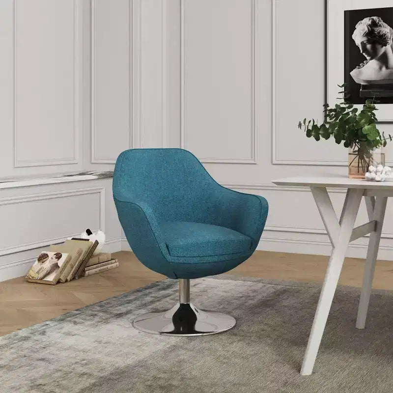 Lot de 2 chaises d'appoint pivotantes en similicuir Caisson - Manhattan Comfort