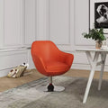 Lot de 2 chaises d'appoint pivotantes en similicuir Caisson - Manhattan Comfort