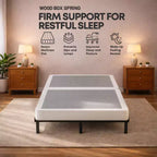 Continental Sleep, Sommier/Base Traditionnel en Bois Fendu, Profil Bas, 10 cm, Entièrement Assemblé, pour Ensemble Matelas,