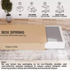 Continental Sleep, Sommier/Base Traditionnel en Bois Fendu, Profil Bas, 10 cm, Entièrement Assemblé, pour Ensemble Matelas,