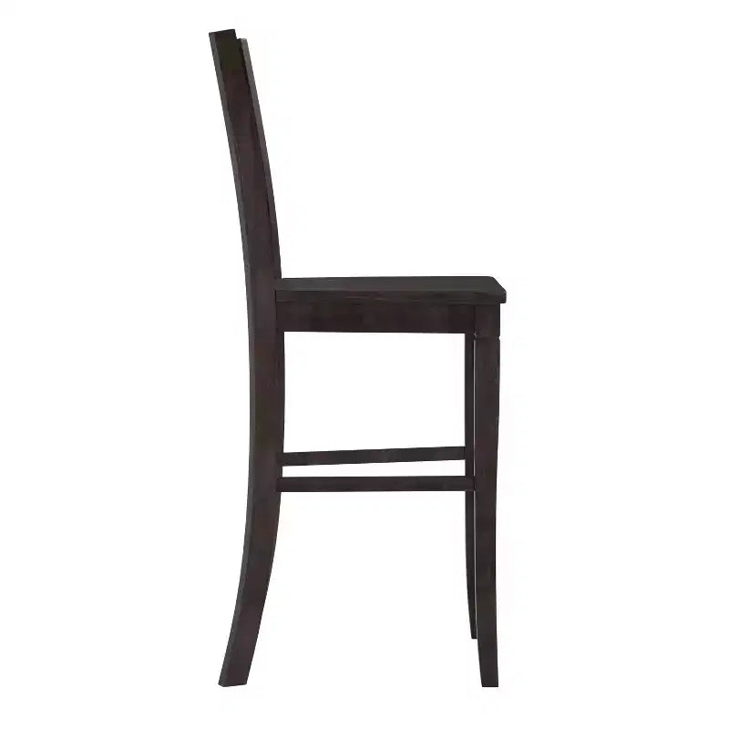 Flash Furniture Gwendolyn, lot de 2 tabourets de bar modernes de style rustique en bois massif de qualité commerciale, hauteur comptoir