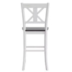 Flash Furniture Gwendolyn, lot de 2 tabourets de bar modernes de style rustique en bois massif de qualité commerciale, hauteur comptoir
