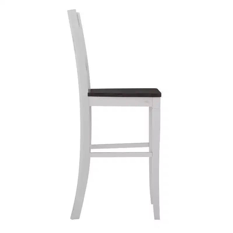 Flash Furniture Gwendolyn, lot de 2 tabourets de bar modernes de style rustique en bois massif de qualité commerciale, hauteur comptoir