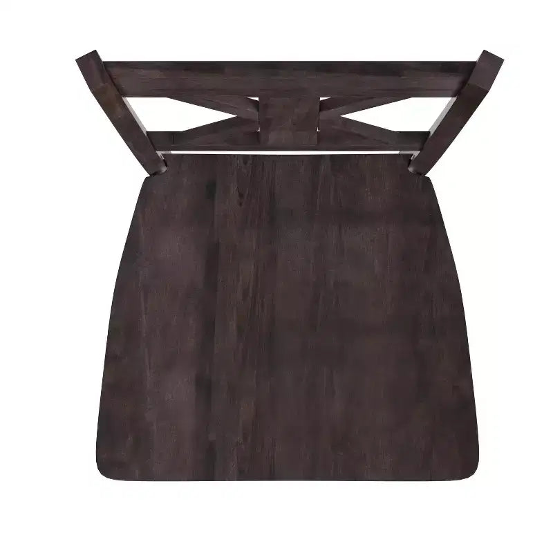 Flash Furniture Gwendolyn, lot de 2 tabourets de bar modernes de style rustique en bois massif de qualité commerciale, hauteur comptoir