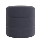 Pouffe rond rembourré - HomePop
