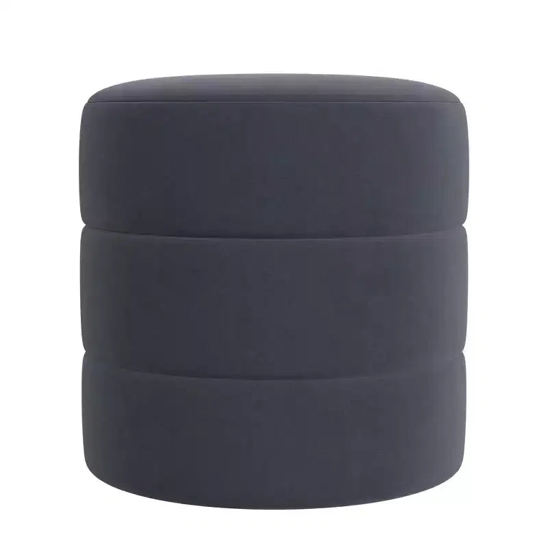 Pouffe rond rembourré - HomePop