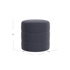 Pouffe rond rembourré - HomePop