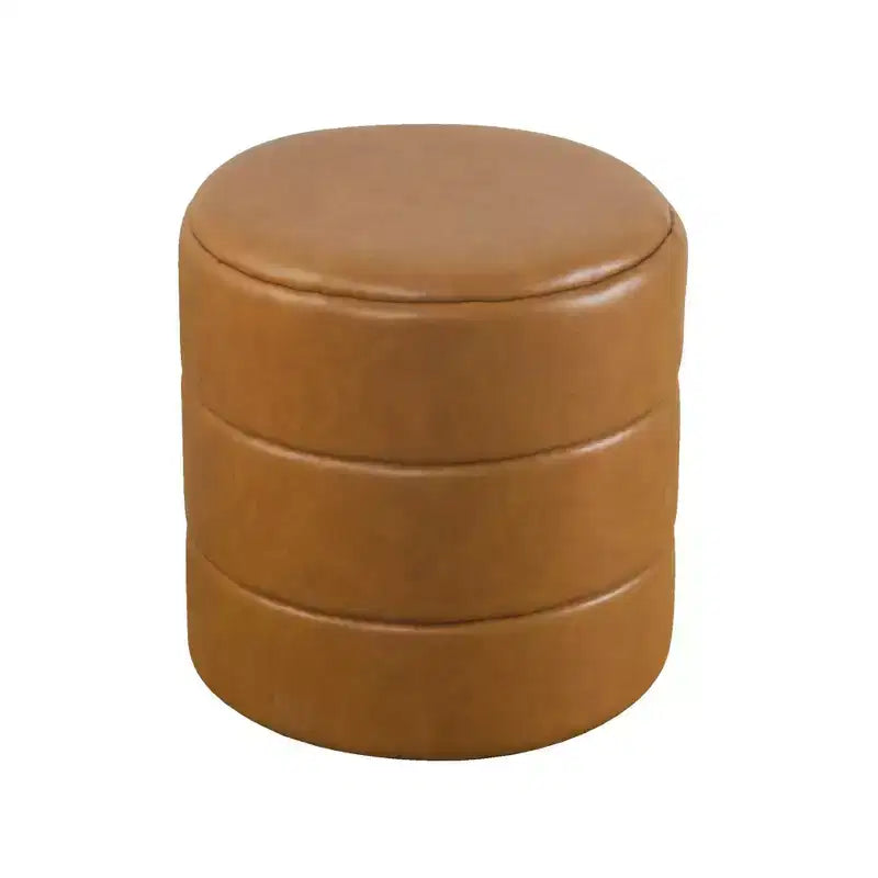 Pouffe rond rembourré - HomePop