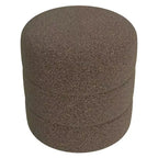 Pouffe rond rembourré - HomePop