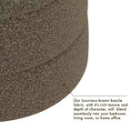 Pouffe rond rembourré - HomePop