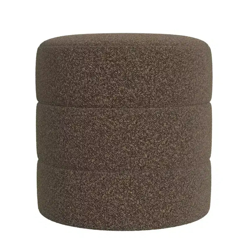 Pouffe rond rembourré - HomePop