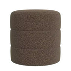 Pouffe rond rembourré - HomePop