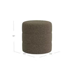 Pouffe rond rembourré - HomePop