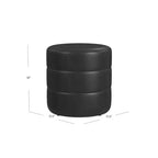 Pouffe rond rembourré - HomePop