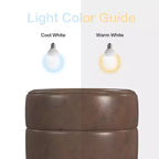 Pouffe rond rembourré - HomePop