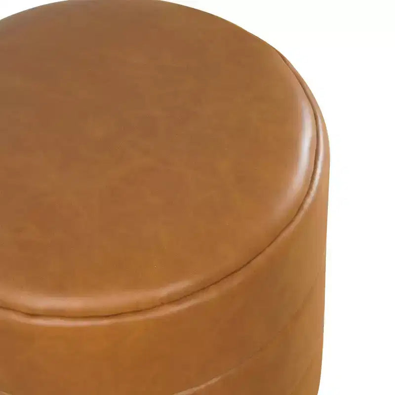 Pouffe rond rembourré - HomePop