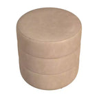 Pouffe rond rembourré - HomePop