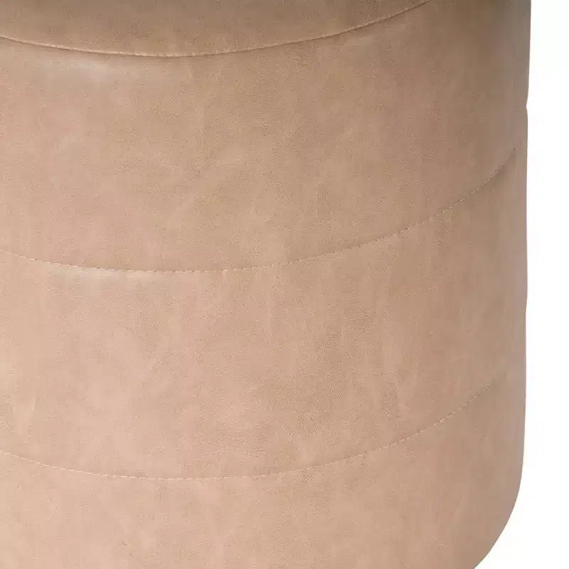 Pouffe rond rembourré - HomePop