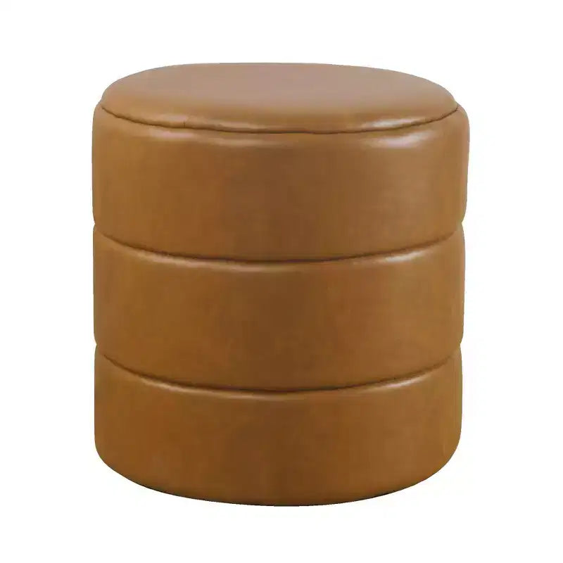 Pouffe rond rembourré - HomePop