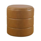 Pouffe rond rembourré - HomePop