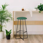 Tabouret de bar Maritza Lisa motif feuille rose rétro - Deny Designs