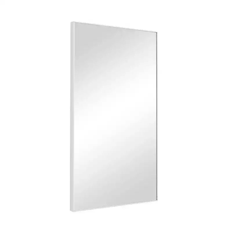 Miroir mural rectangulaire contemporain en bois avec cadre fin et minimaliste - Olivia & May