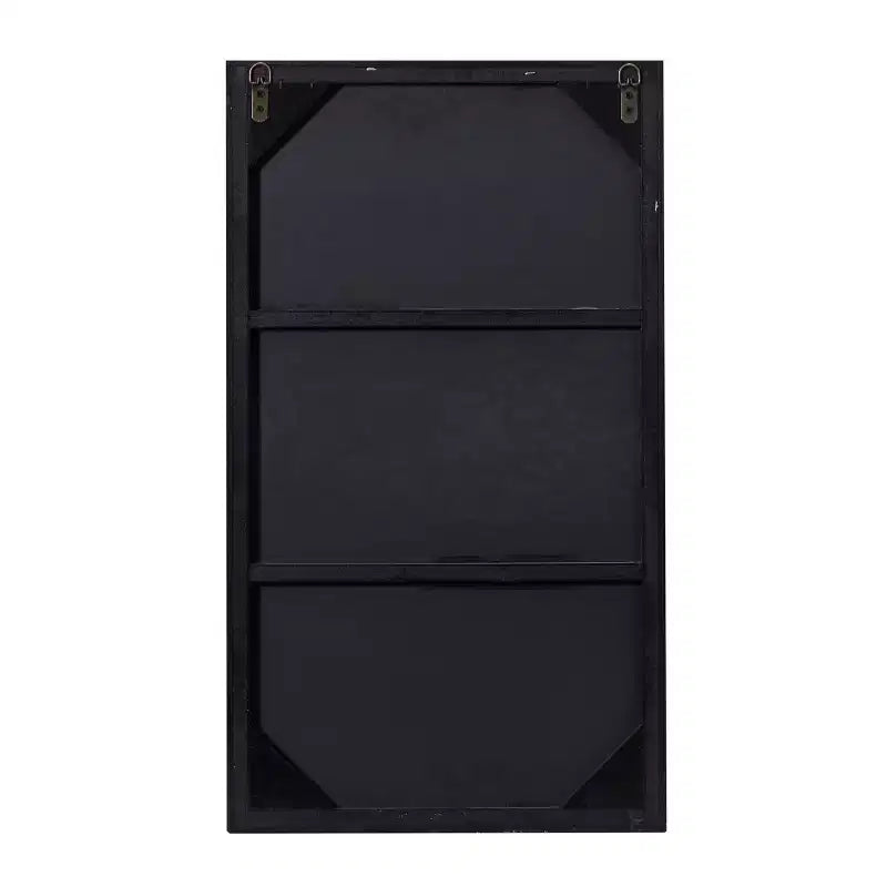 Miroir mural rectangulaire contemporain en bois avec cadre fin et minimaliste - Olivia & May