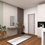 Miroir mural rectangulaire contemporain en bois avec cadre fin et minimaliste - Olivia & May