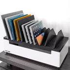 Stand Steady Line Leader Desktop Open Charging Station Holds Up to 12 Devices - White