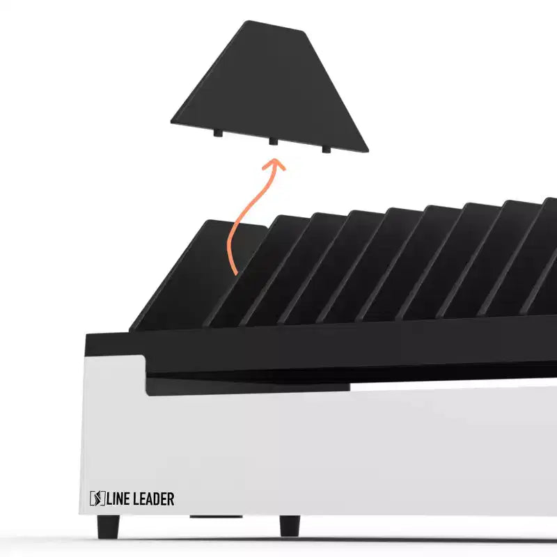 Stand Steady Line Leader Station de charge ouverte de bureau pour jusqu'à 12 appareils - Blanc