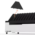 Stand Steady Line Leader Station de charge ouverte de bureau pour jusqu'à 12 appareils - Blanc