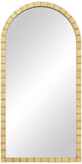 Uttermost Portina Matte Gold 24 x 48 Arched Wall Mirror