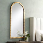 Miroir mural arqué Uttermost Portina Or mat 24 x 48