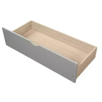 Lit plateforme de rangement en bois pour lits jumeaux avec lit gigogne/deux tiroirs-ModernLuxe