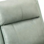 Fauteuil inclinable manuel Irène en cuir véritable, 77,5 cm de large, avec accoudoirs roulés | ART OF LIVING DESIGNS