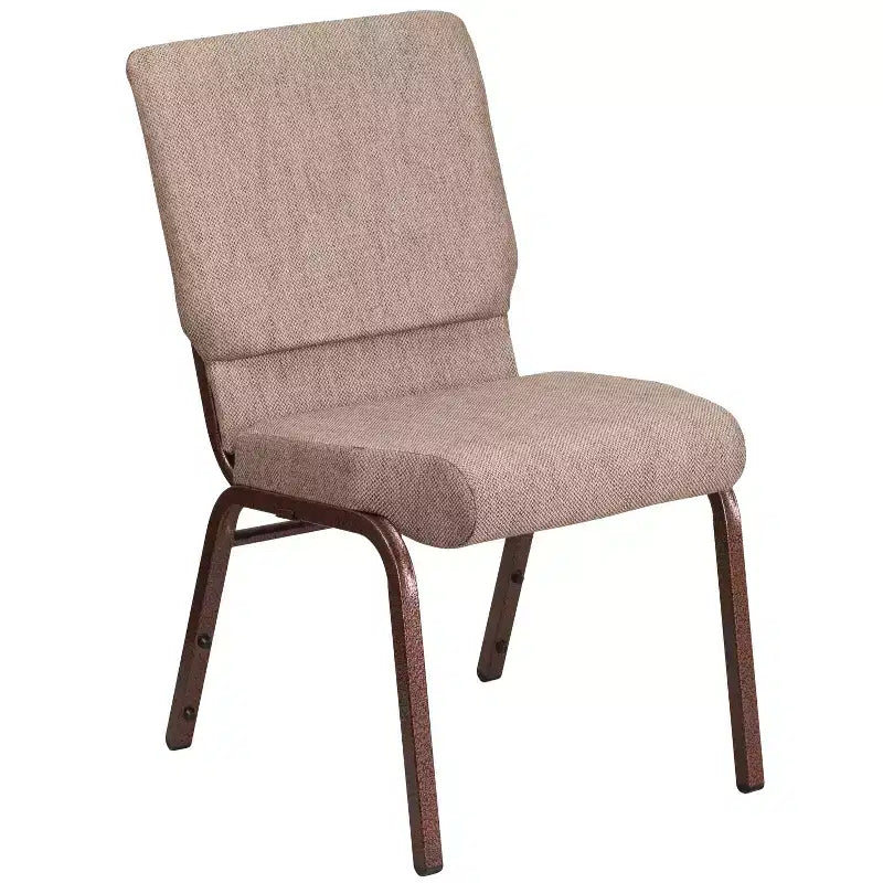 Lot de 4 chaises d'église empilables Emma et Oliver de 47 cm de large