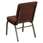 Lot de 4 chaises d'église empilables Emma et Oliver de 47 cm de large