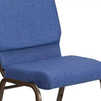 Lot de 4 chaises d'église empilables Emma et Oliver de 47 cm de large