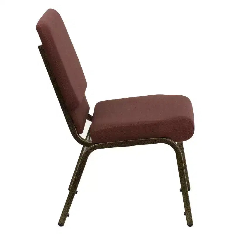 Lot de 4 chaises d'église empilables Emma et Oliver de 47 cm de large